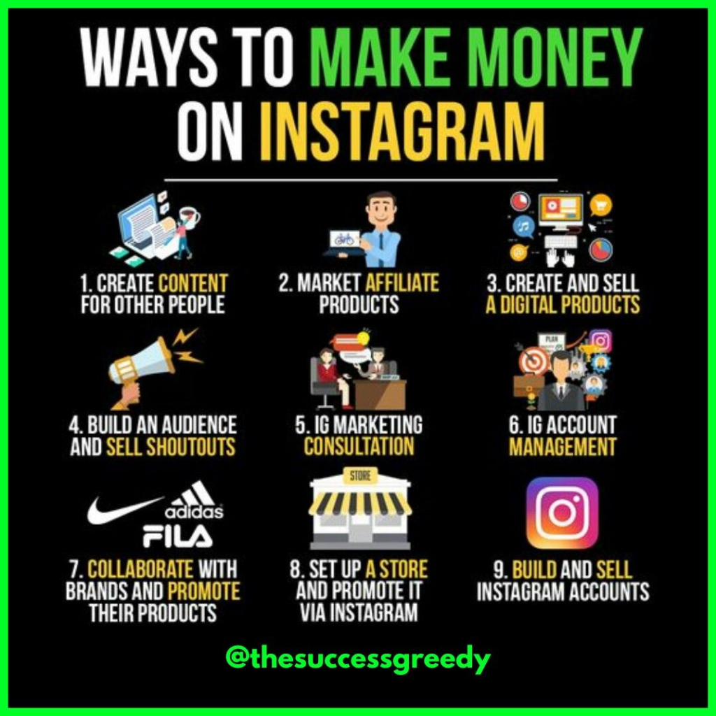 Way to make money on Instagram | Social media business, Instagram business,